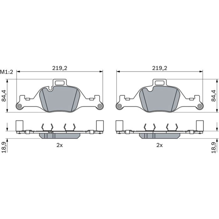 Bosch Bremsbelagsatz 0 986 424 849 Bosch Bremsbelagsatz 0 986 424 849