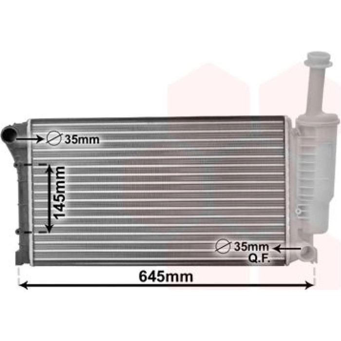 Van Wezel Motorkühler 17002335 Van Wezel Motorkühler 17002335