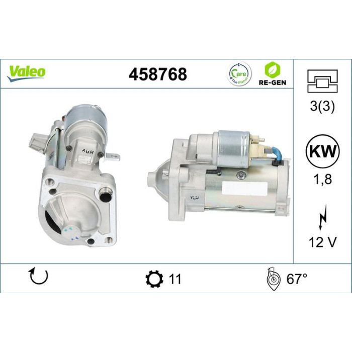 Valeo Anlasser 458768