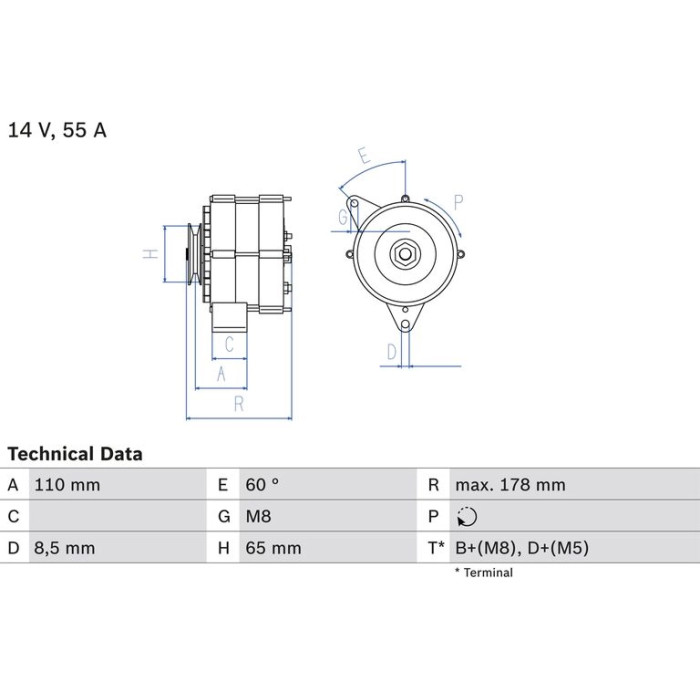 Bosch Lichtmaschine 0 986 034 220 Bosch Lichtmaschine 0 986 034 220