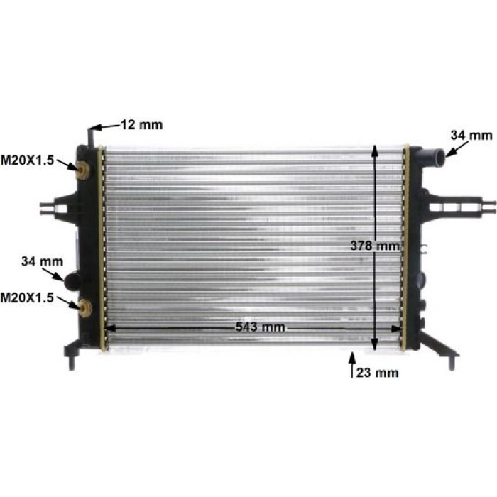 MAHLE Kühler, Motorkühlung CR 650 000S