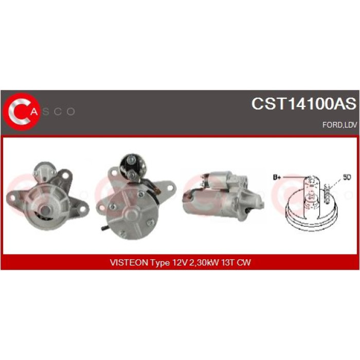 CASCO Anlasser CST14100AS CASCO Anlasser CST14100AS