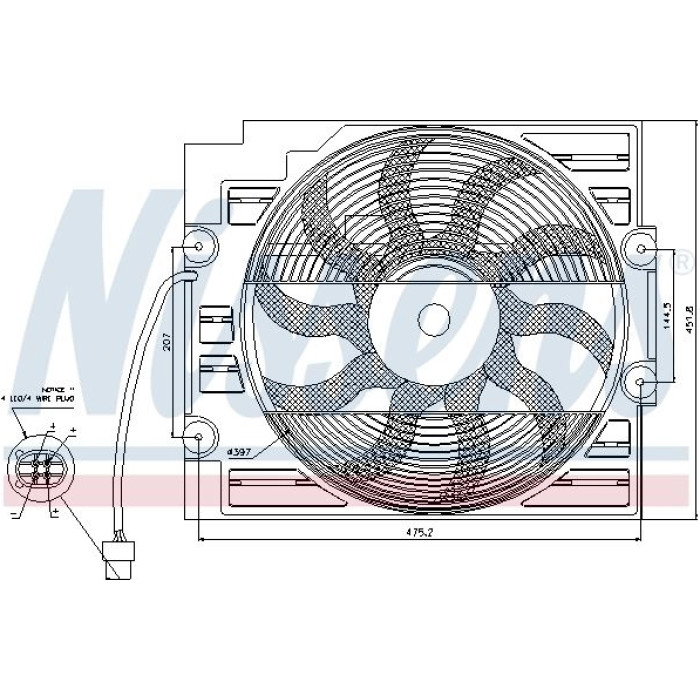 Nissens Kühlerlüfter PKW 85421