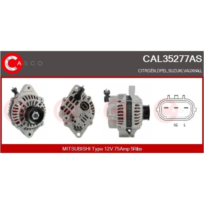 CASCO Generator CAL35277AS CASCO Generator CAL35277AS