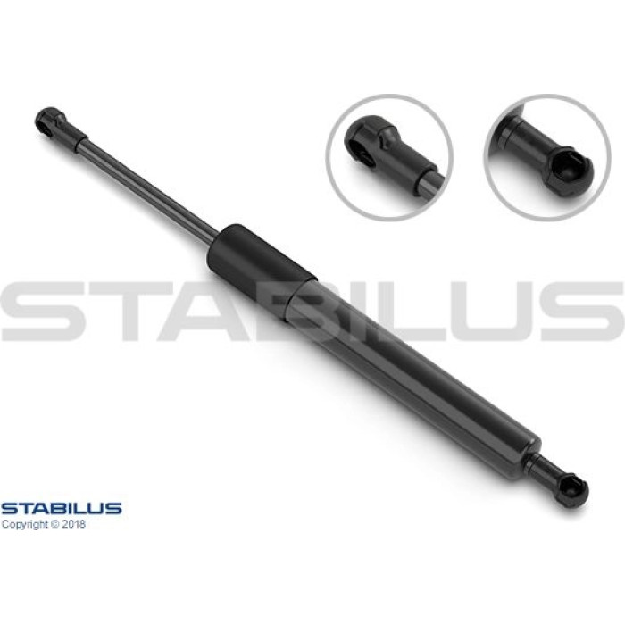 Stabilus Gasdruckfeder (Gasfeder), Heckklappendämpfer, 600 N, 628 mm - 681167 Stabilus Gasdruckfeder (Gasfeder), Heckklappendämpfer, 600 N, 628 mm - 681167