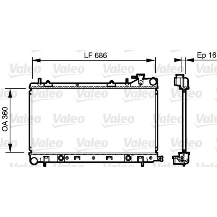 Valeo Motorkühler 735209 Valeo Motorkühler 735209