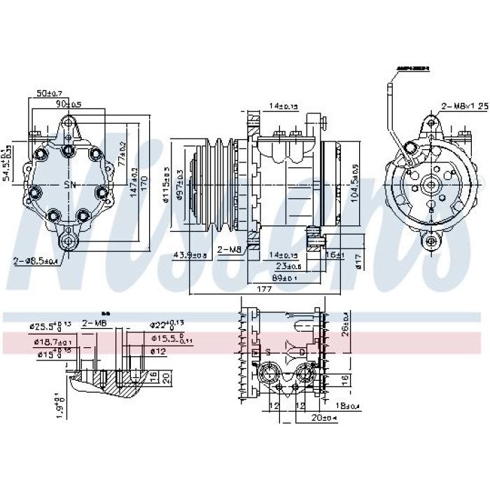 Nissens Klimakompressor PKW 89691
