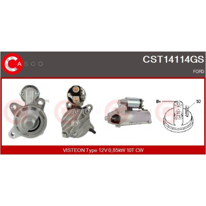 CASCO Anlasser CST14114GS CASCO Anlasser CST14114GS