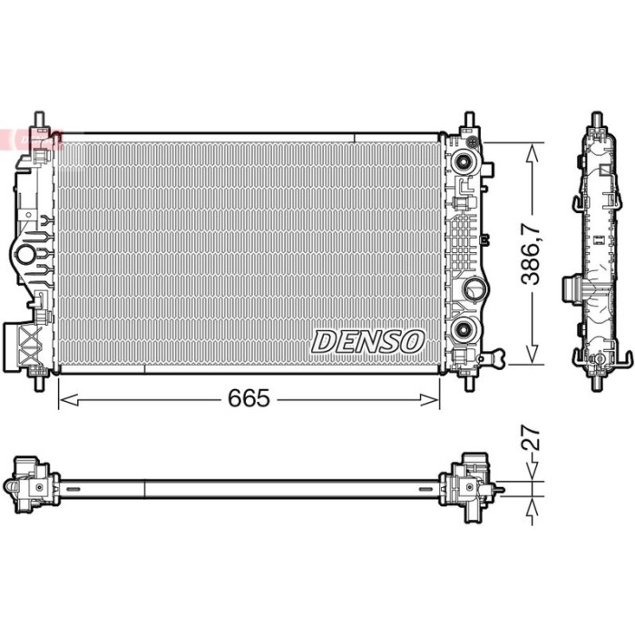 Denso Motorkühler DRM20126 Denso Motorkühler DRM20126