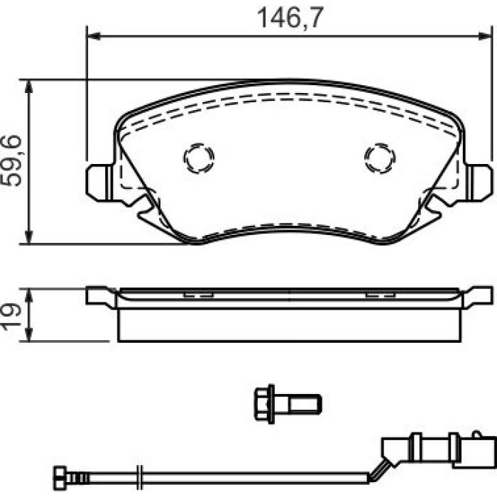Bosch Bremsbelagsatz 0 986 424 679 Bosch Bremsbelagsatz 0 986 424 679
