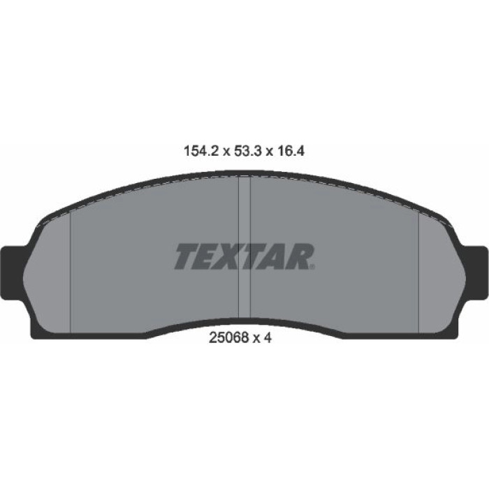 Textar Bremsbelagsatz 2506801 Textar Bremsbelagsatz 2506801