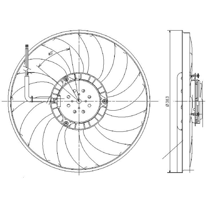 Valeo Kühlerlüfter 696017 Valeo Kühlerlüfter 696017