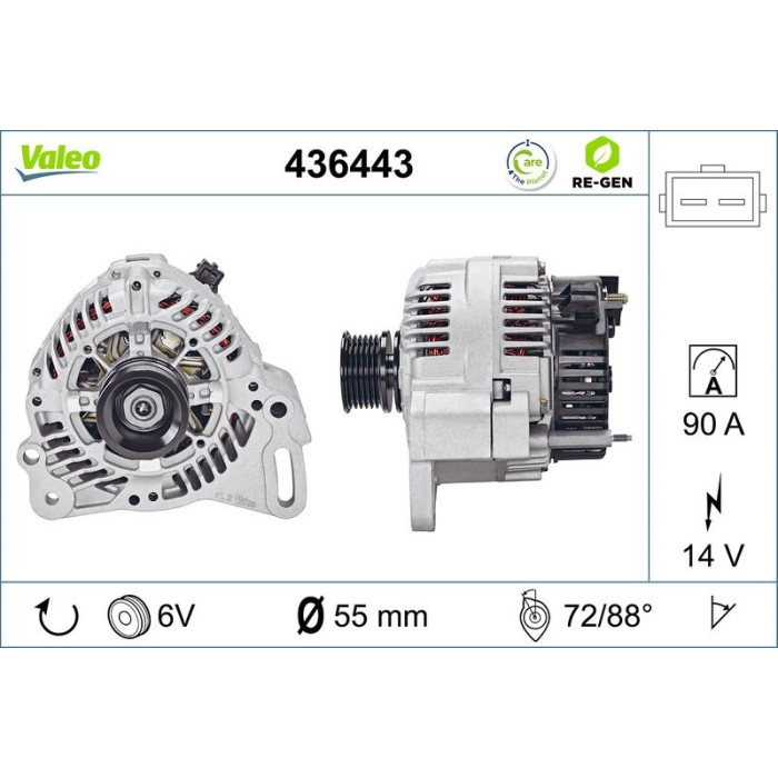 Valeo Lichtmaschine 436443 Valeo Lichtmaschine 436443