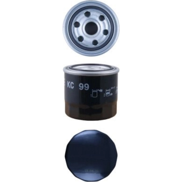 KC 99 MAHLE Kraftstofffilter KC 99, Anschraubfilter, Höhe 73,6 mm – u. a. für Daihatsu Taft – OE Nummer 2330387306 - l KC 99 MAHLE Kraftstofffilter KC 99, Anschraubfilter, Höhe 73,6 mm – u. a. für Daihatsu Taft – OE Nummer 2330387306 - l