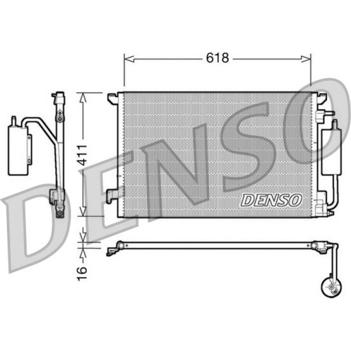 Denso Klimakondensator DCN20028 Denso Klimakondensator DCN20028