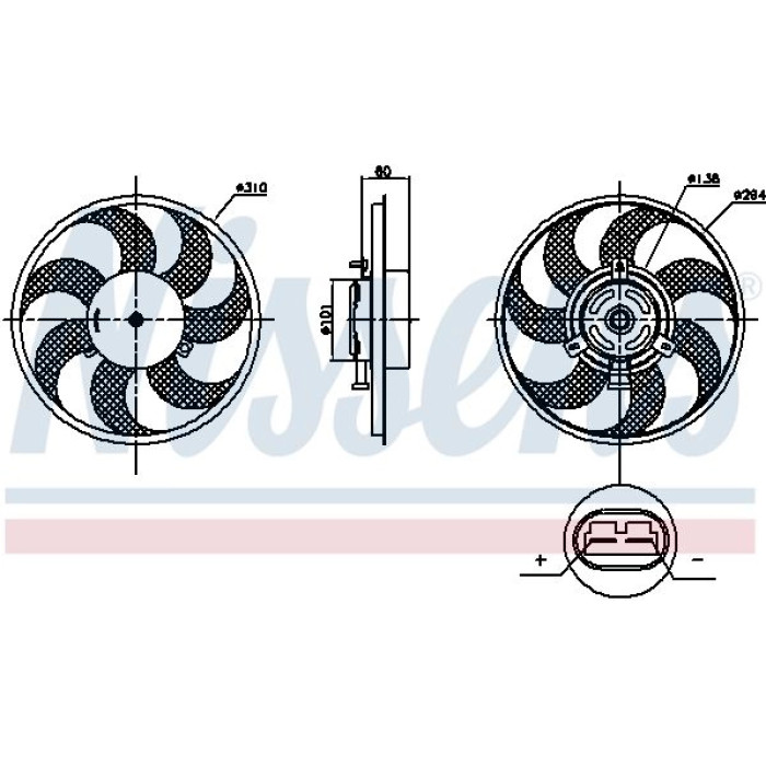 Nissens Kühlerlüfter PKW 85879 Nissens Kühlerlüfter PKW 85879