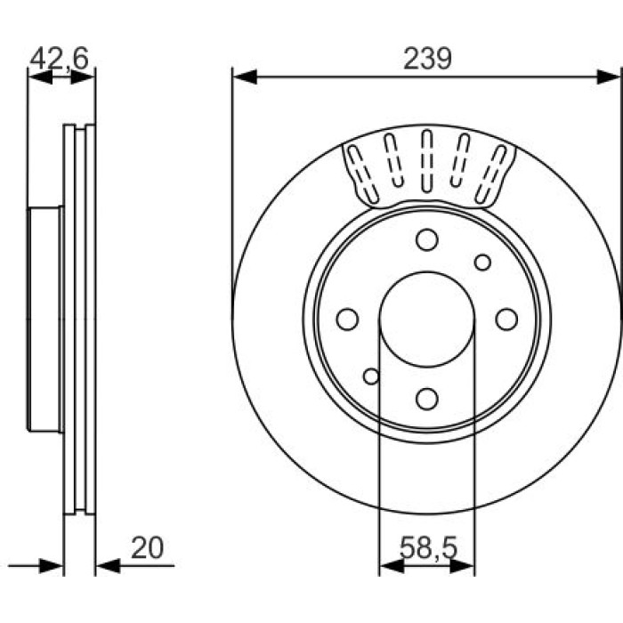 Bosch Bremsscheibe 0 986 479 082 Bosch Bremsscheibe 0 986 479 082