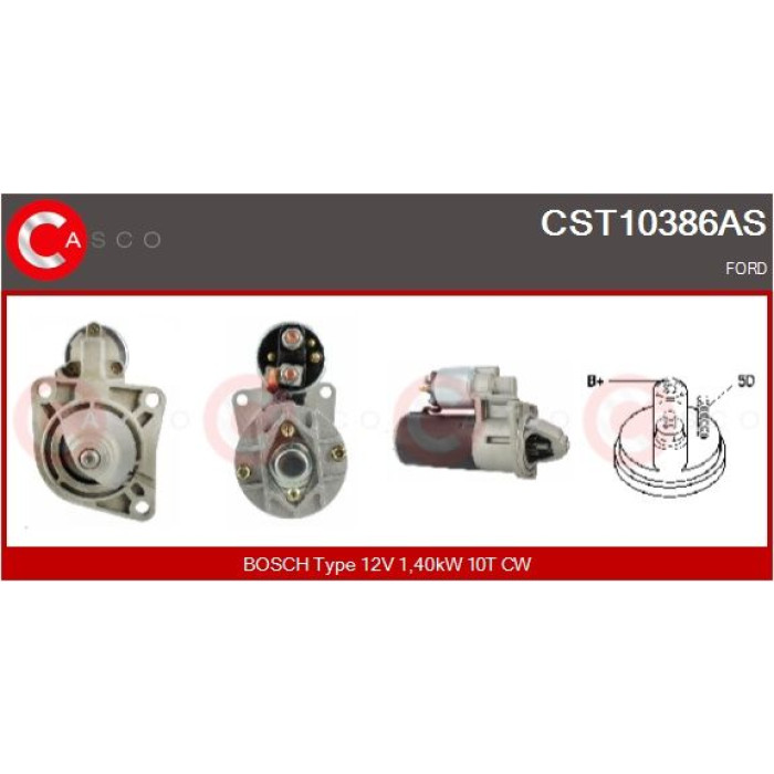 CASCO Anlasser CST10386AS CASCO Anlasser CST10386AS
