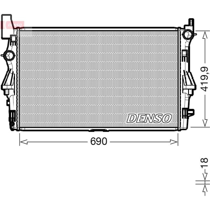 Denso Motorkühler DRM17114 Denso Motorkühler DRM17114