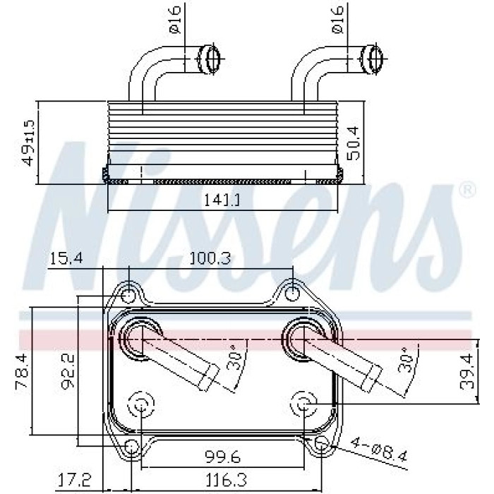 Nissens Ölkühler PKW 90707 Nissens Ölkühler PKW 90707
