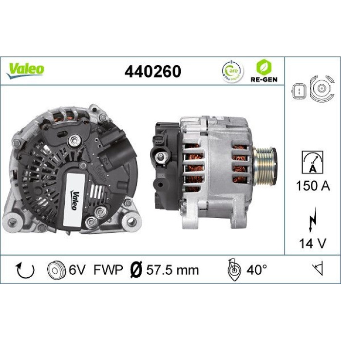 Valeo Lichtmaschine 440260 Valeo Lichtmaschine 440260
