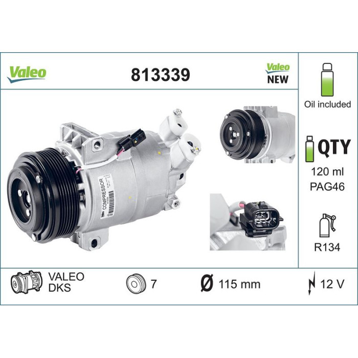 Valeo Kompressor 813339 - (Neu) Valeo Kompressor 813339 - (Neu)