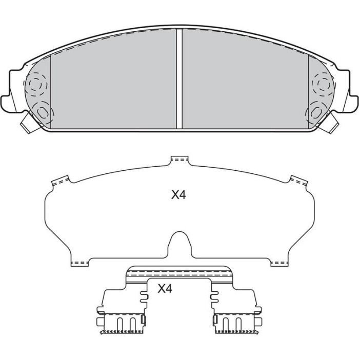 Valeo Bremsbelagsatz 598743 Valeo Bremsbelagsatz 598743