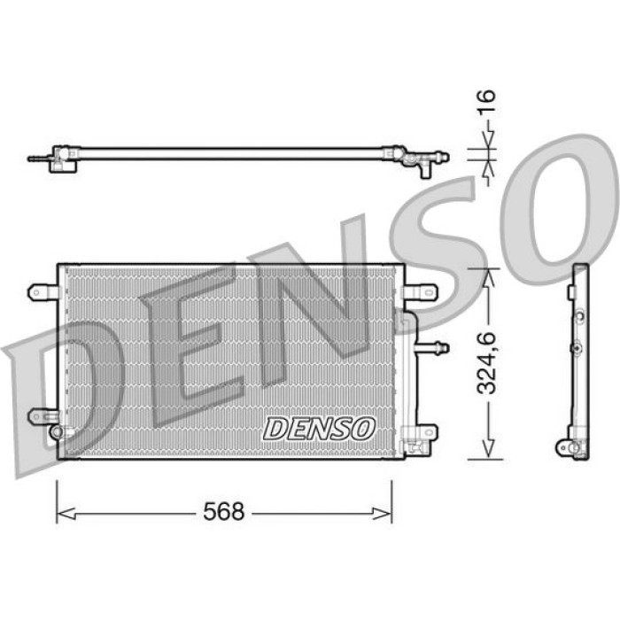 Denso Klimakondensator DCN02020 Denso Klimakondensator DCN02020