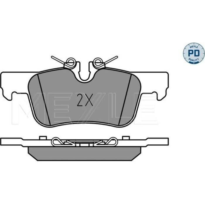 MEYLE Scheibenbremsbelagsatz 025 253 3116/PD MEYLE Scheibenbremsbelagsatz 025 253 3116/PD