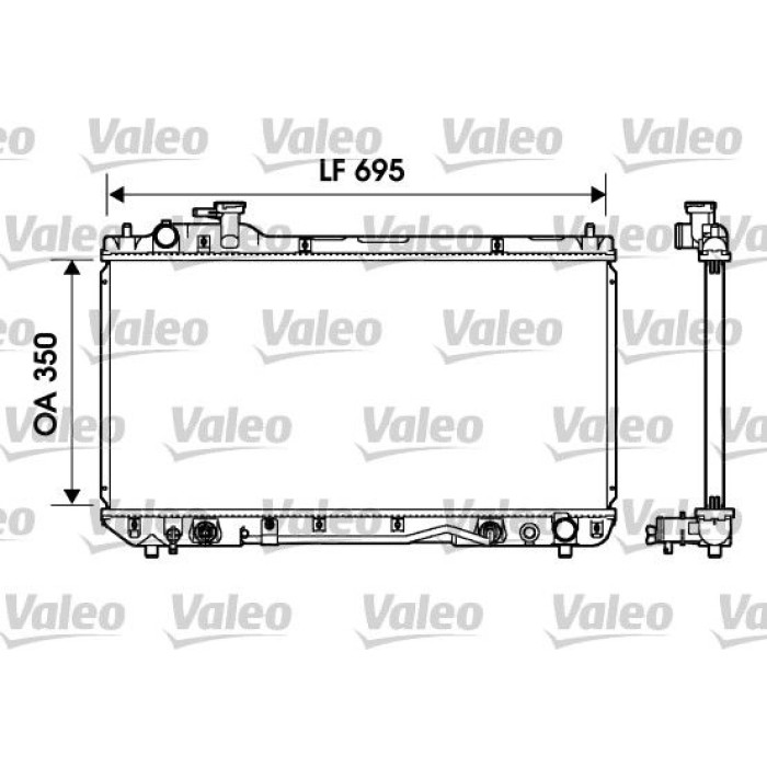 Valeo Motorkühler 734217 Valeo Motorkühler 734217