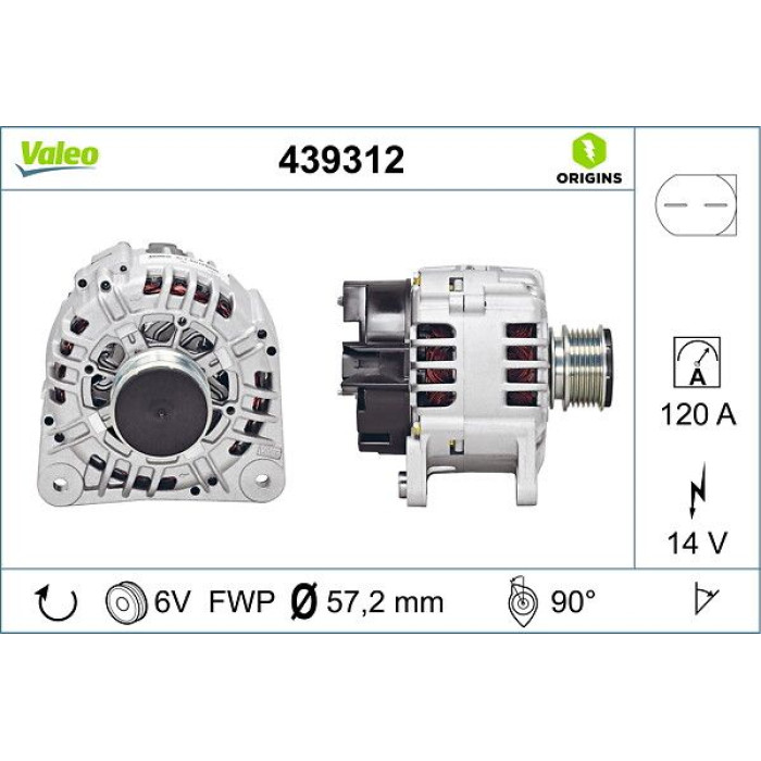 Valeo Lichtmaschine 439312 Valeo Lichtmaschine 439312