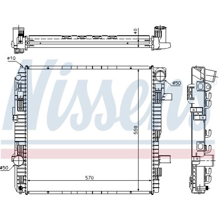Nissens Wasserkühler LKW 62794A Nissens Wasserkühler LKW 62794A