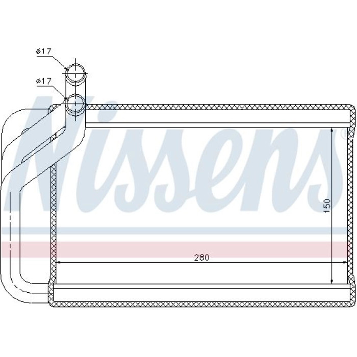 Nissens Heizungskühler PKW 77532 Nissens Heizungskühler PKW 77532