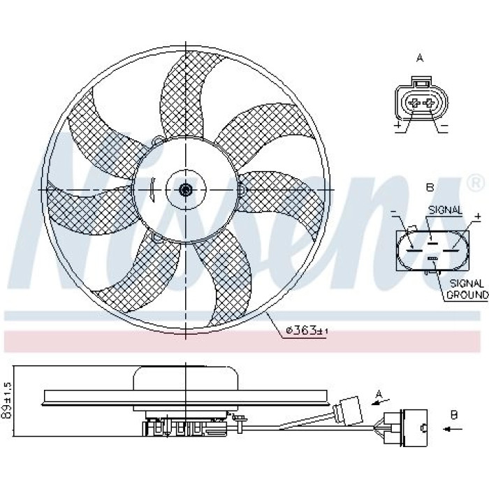 Nissens Kühlerlüfter PKW 85678