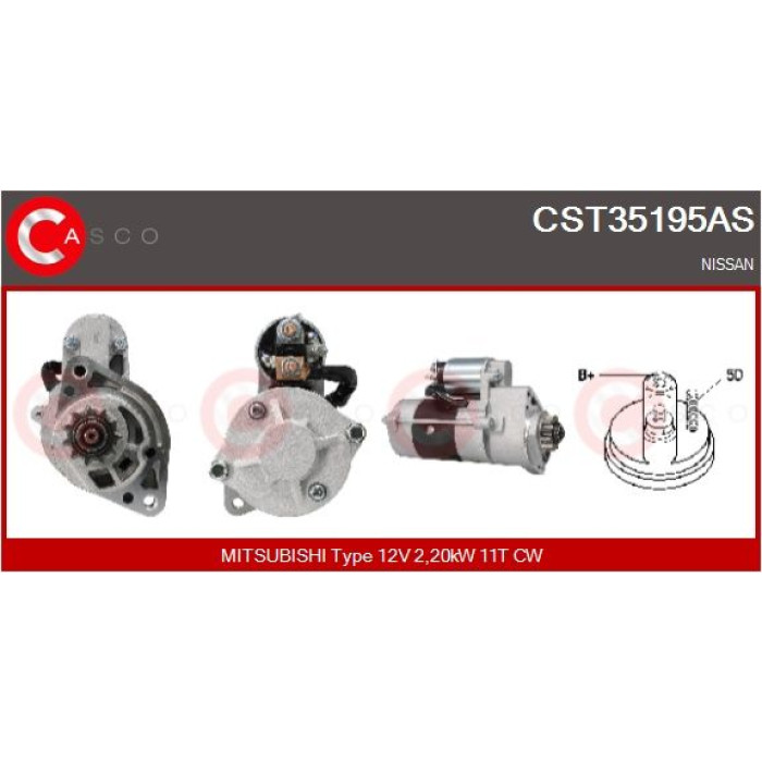 CASCO Anlasser CST35195AS CASCO Anlasser CST35195AS