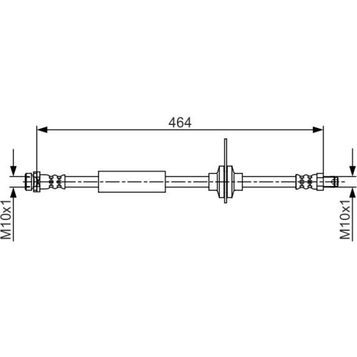 Bosch Bremsschlauch 1987481702 Bosch Bremsschlauch 1987481702