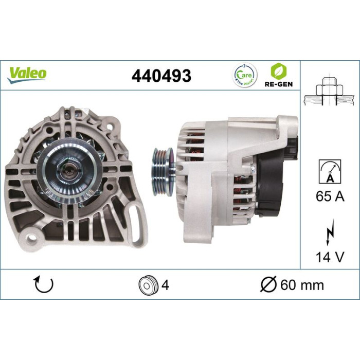 Valeo Lichtmaschine 440493 Valeo Lichtmaschine 440493