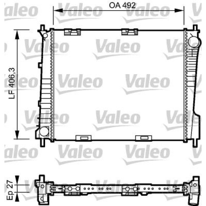 Valeo Motorkühler 734462 Valeo Motorkühler 734462