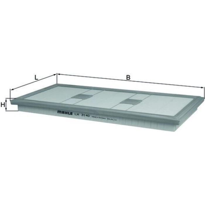 MAHLE Luftfilter LX 3140 MAHLE Luftfilter LX 3140