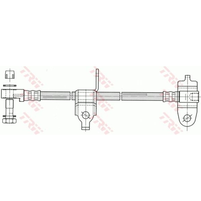 TRW Bremsschlauch PHD953 TRW Bremsschlauch PHD953