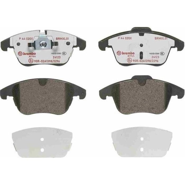 P 44 020X Brembo Xtra Bremsbelagsatz Vorderachse – P 44 020X – 155/156 x 67 x 20 mm – Bremssystem Teves – OE Nummer LR027309 P 44 020X Brembo Xtra Bremsbelagsatz Vorderachse – P 44 020X – 155/156 x 67 x 20 mm – Bremssystem Teves – OE Nummer LR027309