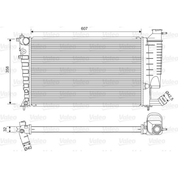 Valeo Motorkühler 732520