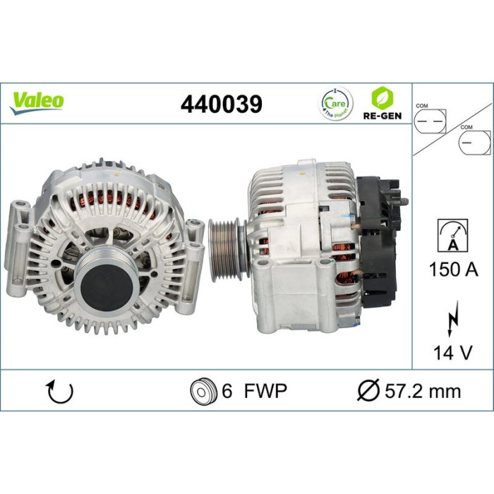 Valeo Lichtmaschine 440039 Valeo Lichtmaschine 440039