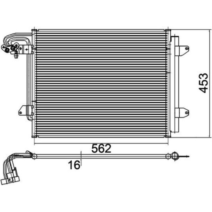 Kondensator, Klimaanlage AC 325 000P Kondensator, Klimaanlage AC 325 000P