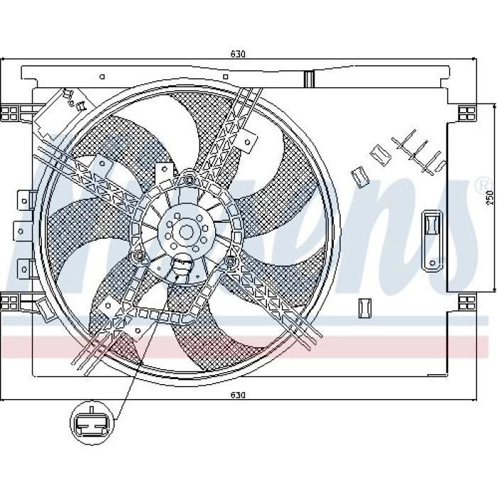 Nissens Kühlerlüfter PKW 85563 Nissens Kühlerlüfter PKW 85563