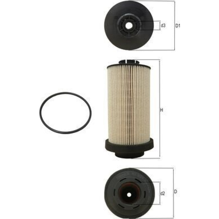 MAHLE Kraftstofffilter KX 80/1D MAHLE Kraftstofffilter KX 80/1D