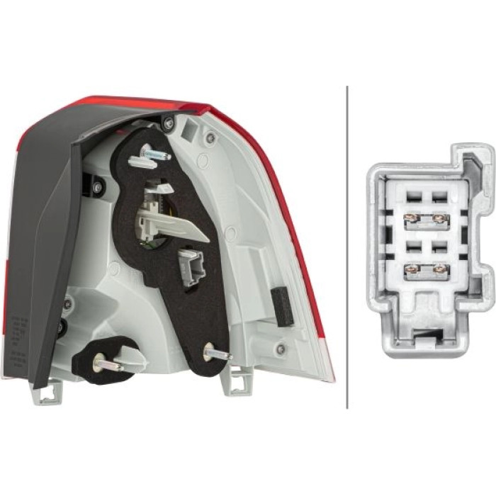 2VA 011 527-031 HECKLEUCHTE L 12 V HELLA 2VA 011 527-031 HECKLEUCHTE L 12 V HELLA