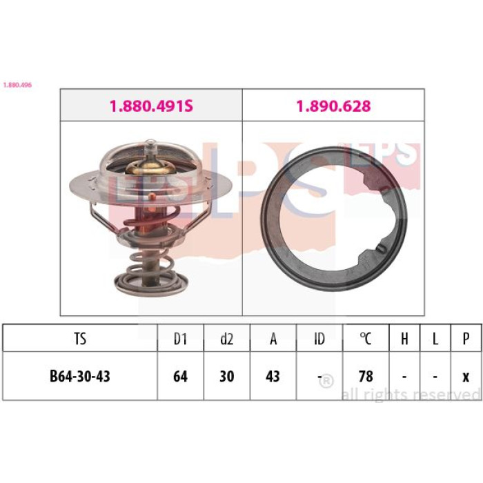 1.880.496 EPS Thermostat 1.880.496 1.880.496 EPS Thermostat 1.880.496