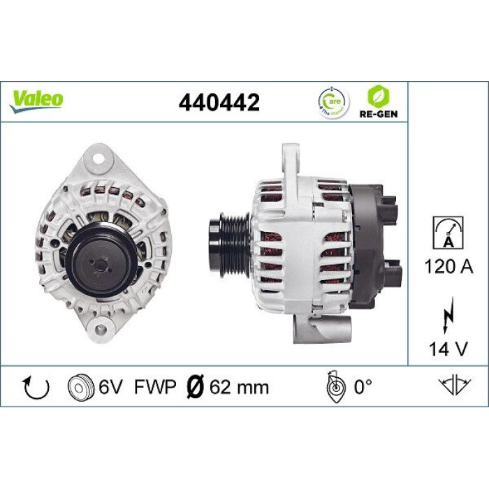 Valeo Lichtmaschine 440442 Valeo Lichtmaschine 440442