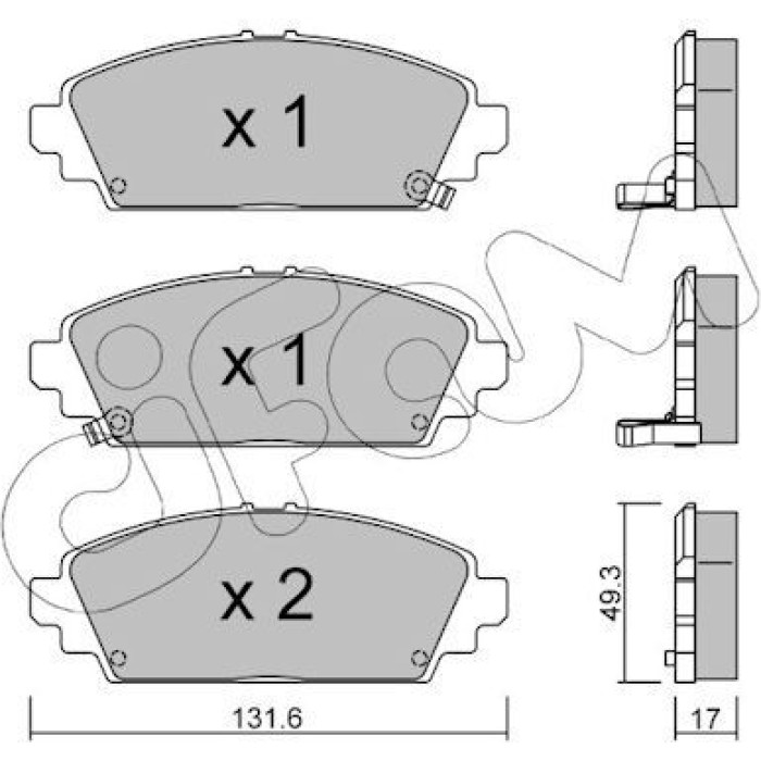 CIFAM Bremsbelagsatz, Scheibenbremse 822-463-0 CIFAM Bremsbelagsatz, Scheibenbremse 822-463-0